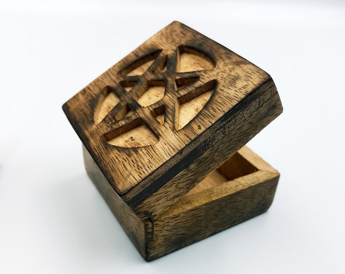 Wooden Pentagram Altar | Jewellery Box