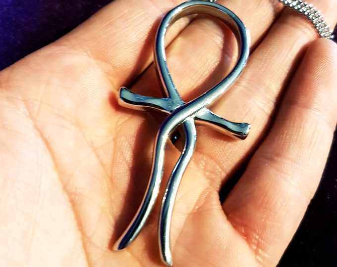 High Quality Lemurian Ankh Pendant (Stainless Steel)