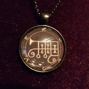 Sello de Ronove Collar - camino oculto de la mano izquierda goetia demonio demoníaco gótico sigilo demonolatry ben ronwe sello de regalo colgante ronove