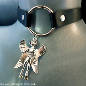 Pazuzu Choker - occult demonic flying demon sigil of lucifer necklace demonolatry protection spell shield invocation gift gothic goth spirit
