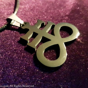 Schwarzes satanisches Kreuz | Schwefel | Leviathan-Anhänger – okkulter Gothic-Schmuck, linker Weg, Brimestone-Zeichen, Leviathan-Kreuz