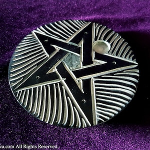 Pentagram Incense Holder / Burner - inverted pentagram occult blackmagic witch lucifer gothic pagan altar sabbath