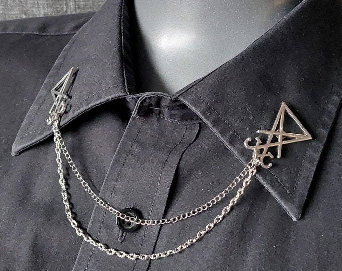 Luciferian Collar Chain Pin