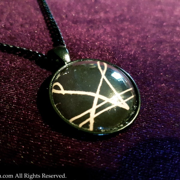 Dukante Sigil of Verrine Necklace - Occult demonolatry seal of satan pendant medallion