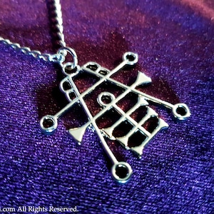 Sigil of Anubis / Ipos Pendant (2 styles) - occult egyptian god of decay embalming funerals ankh gothic egypt jackal necklace demonolatry