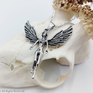 Geflügelte Lilith | Inanna | Ishtar-Anhänger – sumerische Halskette, Burney-Relief, Lilith, Vampir, dämonischer Dämon, satanischer Gothic-Okkult, Samael, Inanna