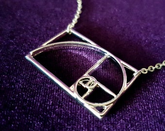 Golden Ratio Fibonacci Pendant