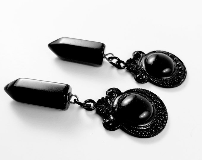 Onyx Plugs/Earrings
