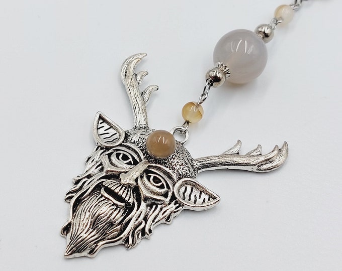 Cernunnos Dentritic & Mos Agate Necklace