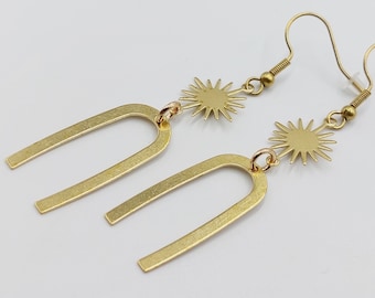 Egyptian Nut & Ra Earrings (Copper)