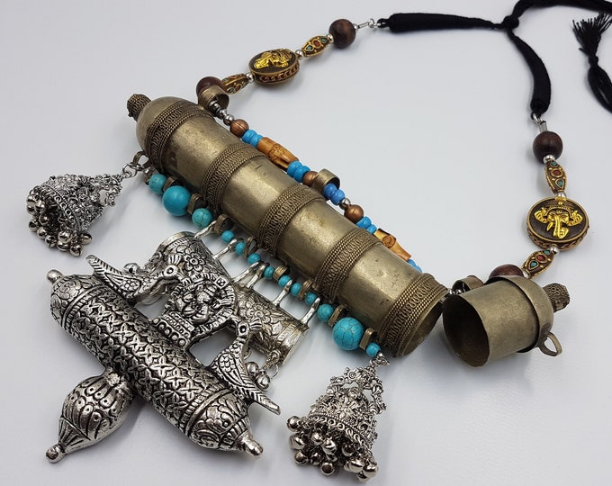 Ritual Prayer Scroll Necklace (Vintage - Adjusted)