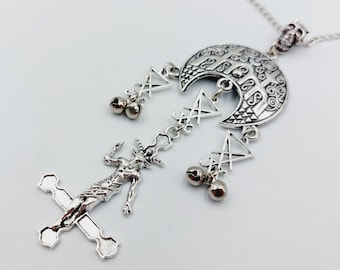 Inverted Cross Baphomet Necklace