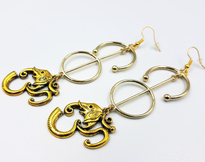 Ganesha Aum Earrings