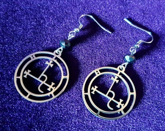 Sigil of Lilith Earrings (Stainless Steel)