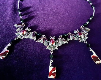 Sanguineous Bat Necklace