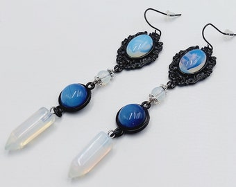 Victorian Gothic Opalite Earrings