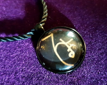 Lucifuge Rovocale Sigil Necklace - Occult seal of amducius pendant necklace demonolatry sigil of Amducius demon demonic gift spell invocate
