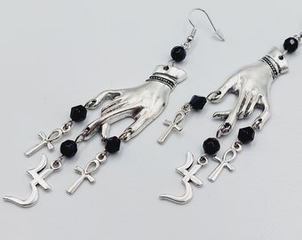 Sopor Aeternus Ankh & Jusa Sigil Earrings