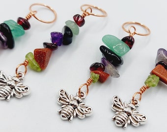Bee Crystal Plant Charms (Copper Energetic Plant Accessories)