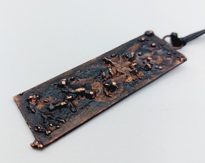 Electroformed Microscope Slide Pendant (Copper)