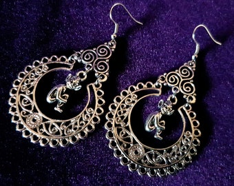 Dark Fairy Triskelion Earrings