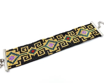 Meander Bracelet (Miyuki Beads - Greek Pattern Inspired)