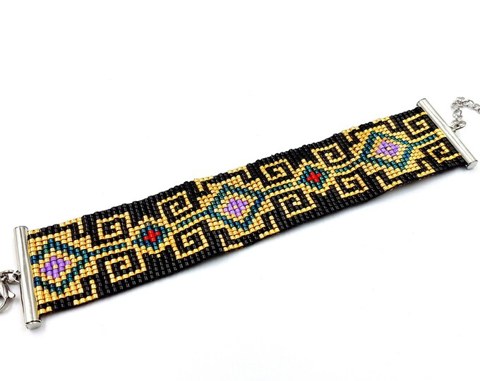 Meander Bracelet (Miyuki Beads - Greek Pattern Inspired)
