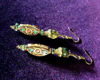 Tibetan Gemstone Earrings