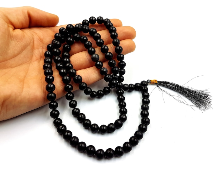 Black Agate Mala