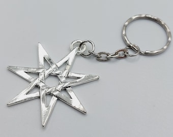 7 Pointed Star Keychain