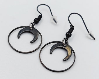 Mini Crescent Moon Earrings