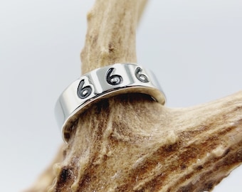 666 Ring ( Stainless Steel)