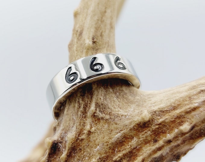 666 Ring ( Stainless Steel)