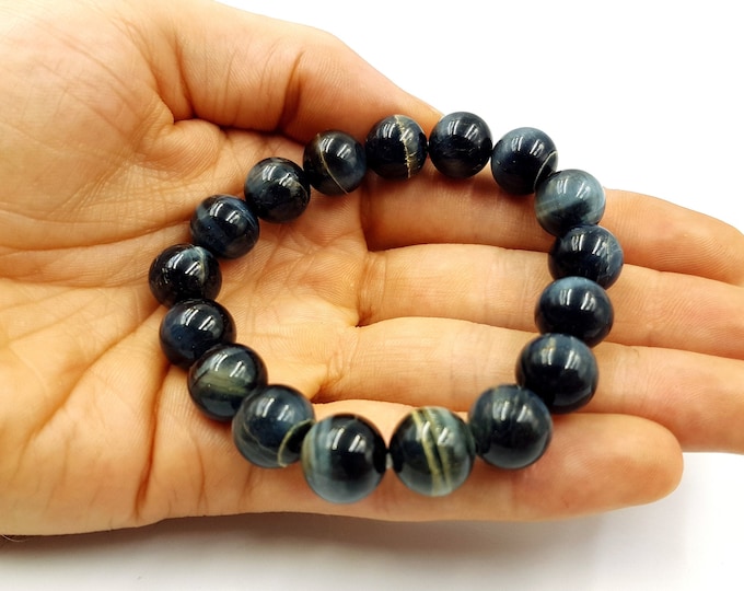Blue & Gold Tiger Eye Bracelet
