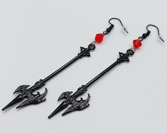 Black Pike Axe Earrings