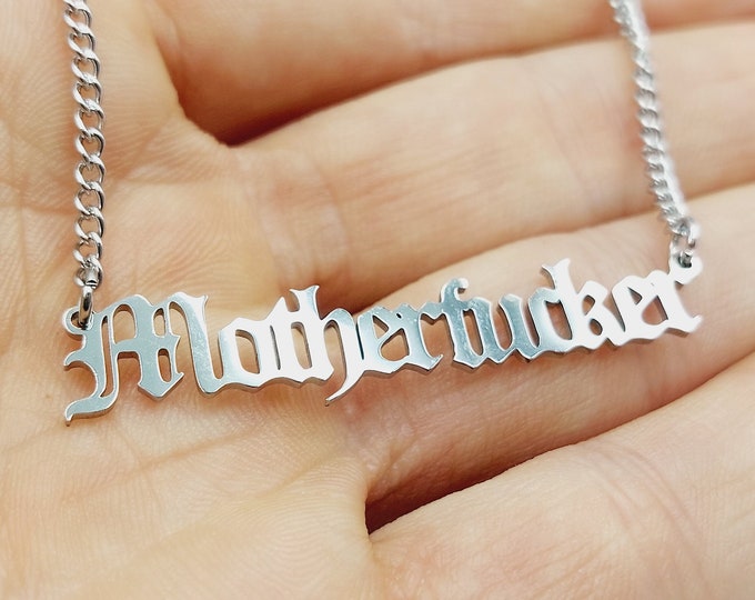Stainless Steel Motherf*cker Pendant