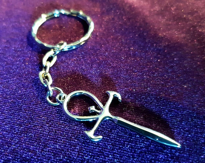 Vampire Ankh Keychain