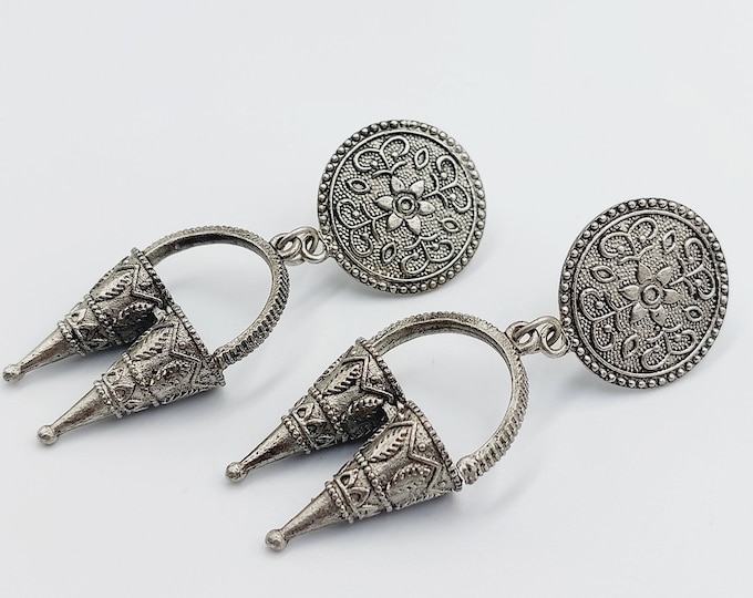 Ethnic Bohemian Cone Earrings