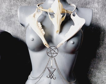 Sigil of Lucifer Ritual Body Chain Harness