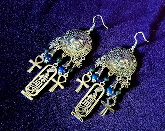 Egyptian Lapis Lazuli Earrings