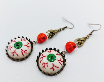 Insomnia Eye Earrings - No sleep for the wicked.