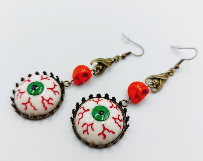 Insomnia Eye Earrings - No sleep for the wicked.