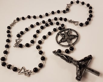 Inverted Crucifix Rosary