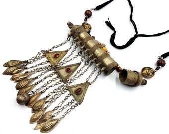 Ritual Prayer Scroll Necklace (Vintage - Adjusted)