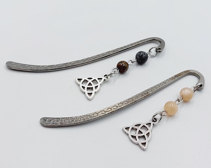 Trinity Knot Triquetra Crystal Bookmarker (2 Style Options)