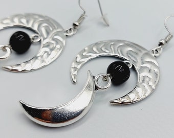 Lunar Witch Crescent Moon Earrings