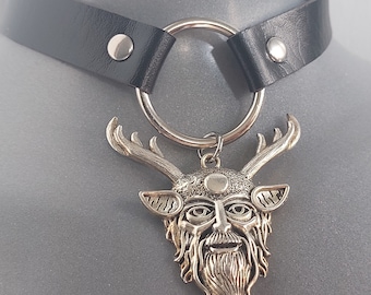 Large Cernunnos Horned God Choker