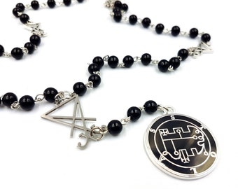 Sigil of Stolas Medallion Rosary