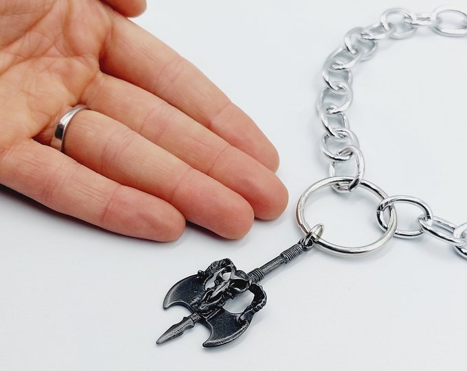 Baphomet Axe Chain Choker