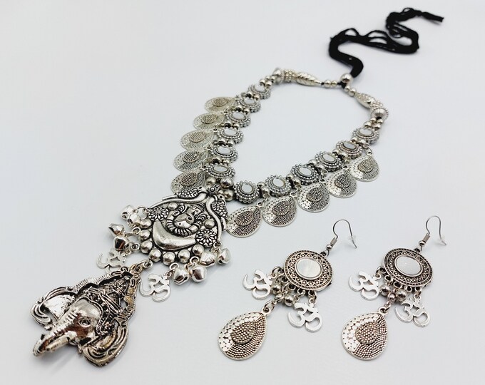 Ganesh ProsperityNecklace & Earrings Set ॐ